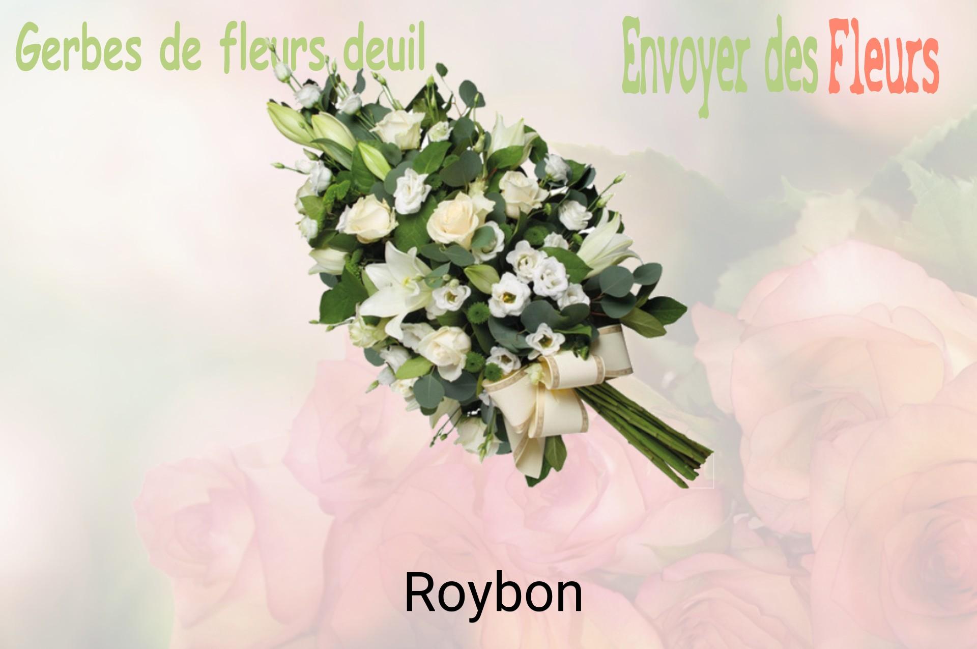 Gerbe de fleurs de deuil livrée à Roybon